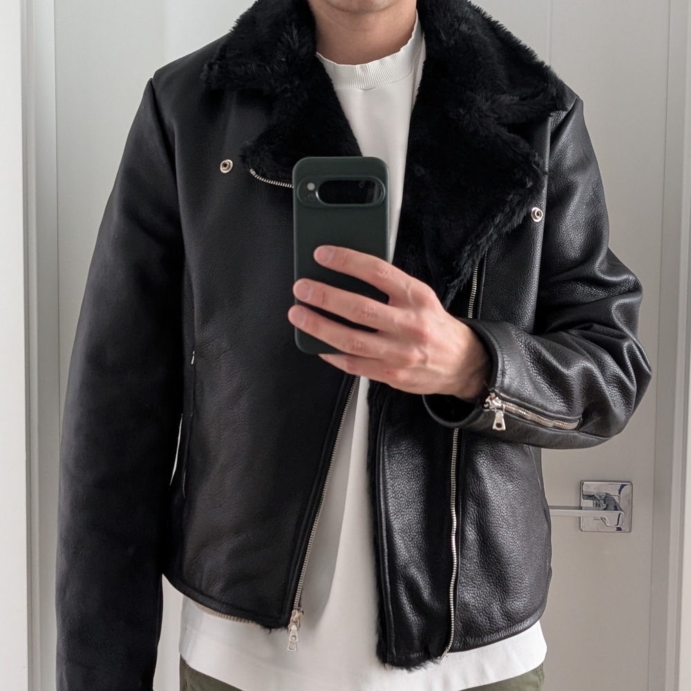 Men's Black Leather Jacket